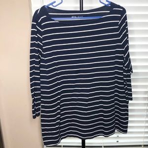 Navy & White stripe long sleeve